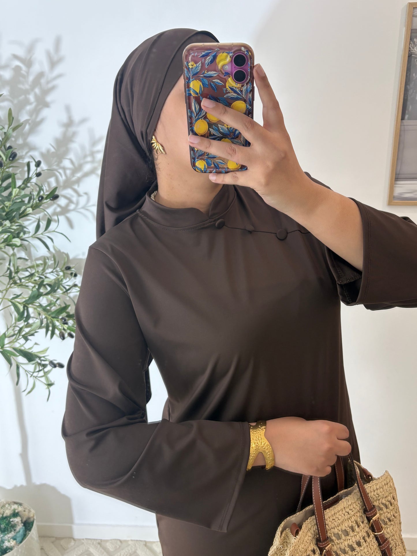 Burkini 3 pièces (Bouton)
