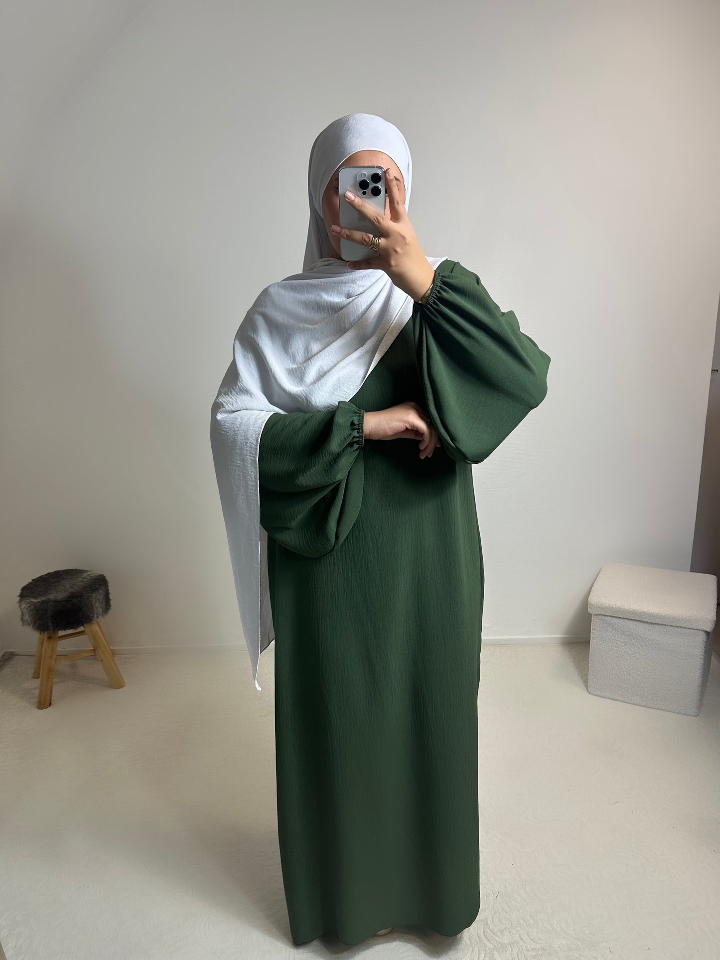 Abaya manches ballon «Safine»