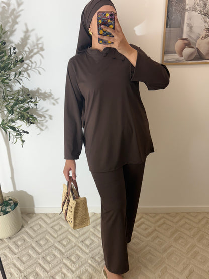 Burkini 3 pièces (Bouton)