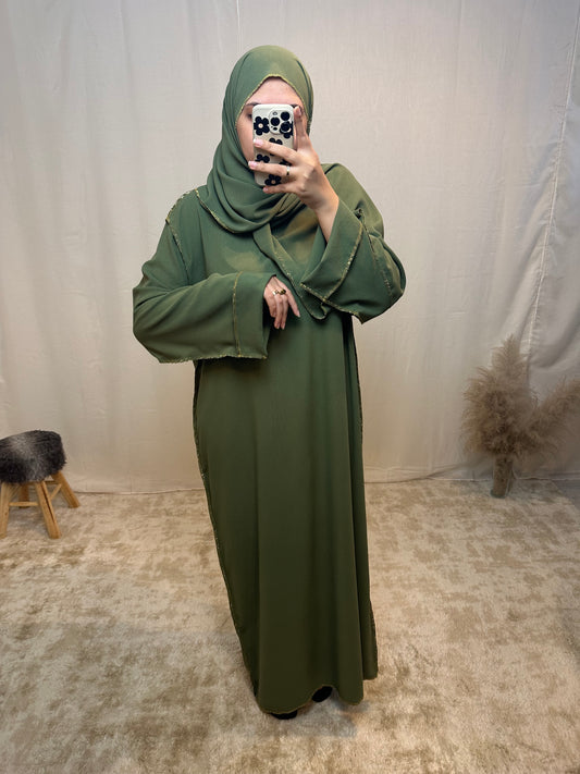 Abaya voile intégré "Sonia" jazz