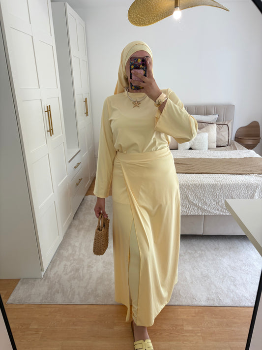 Burkini 4 pièces Pareo long