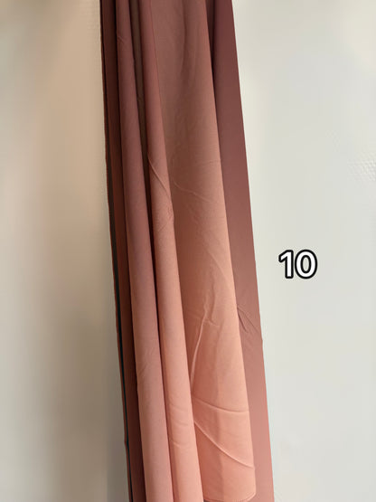 Hijab Jersey plume bicolore