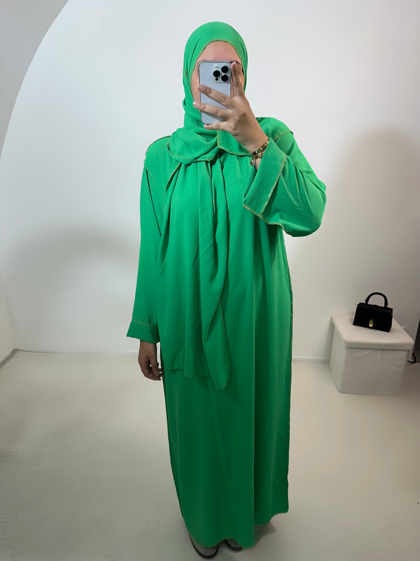 Abaya voile intégré "Sonia" jazz