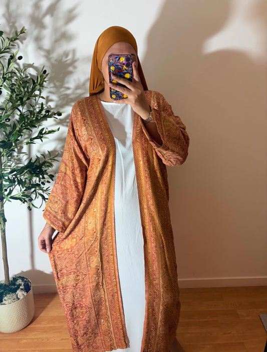 Kimono pashmina avec strass (Stock limité) T58