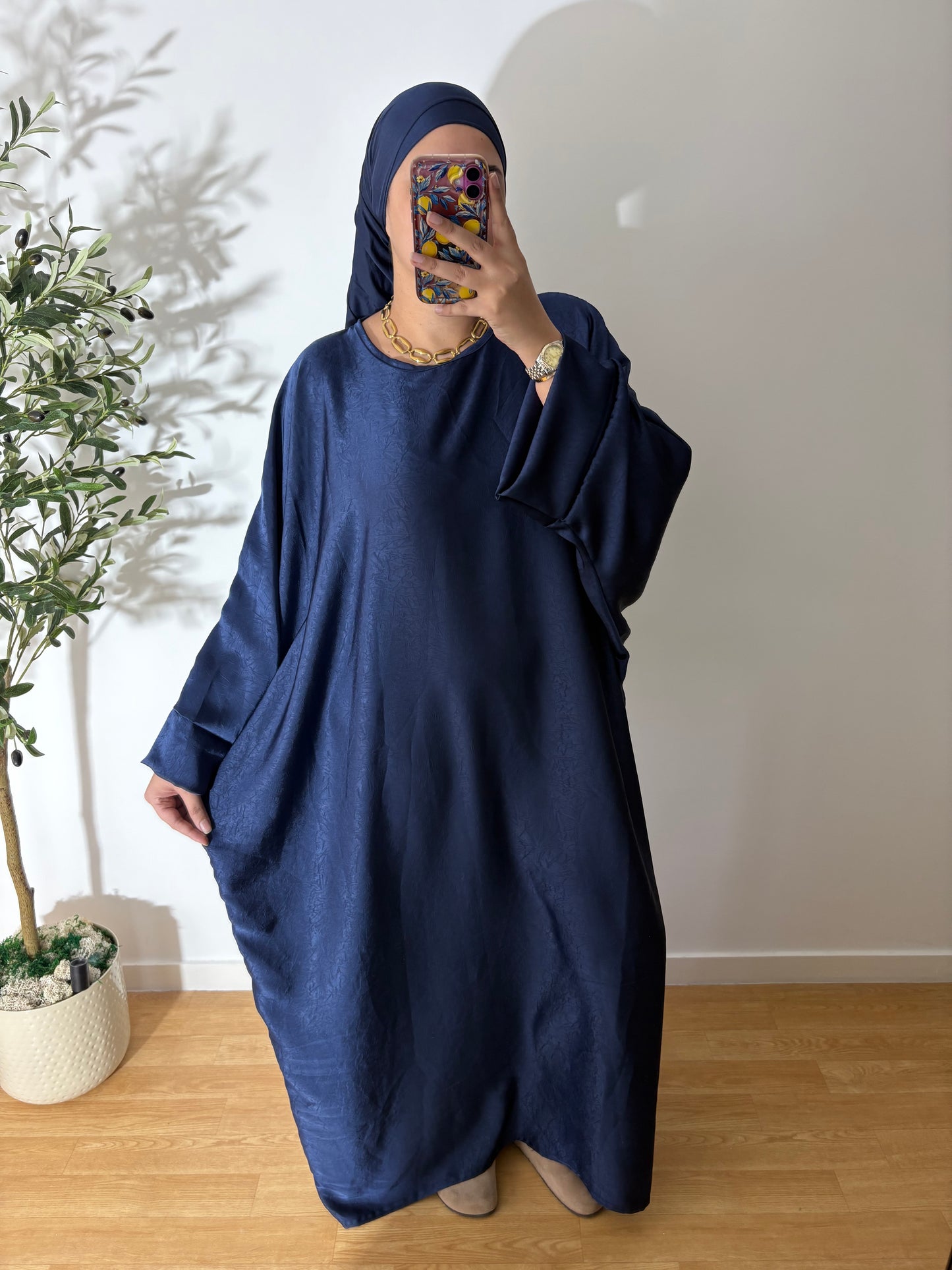 Abaya « Kenza » Satin premium