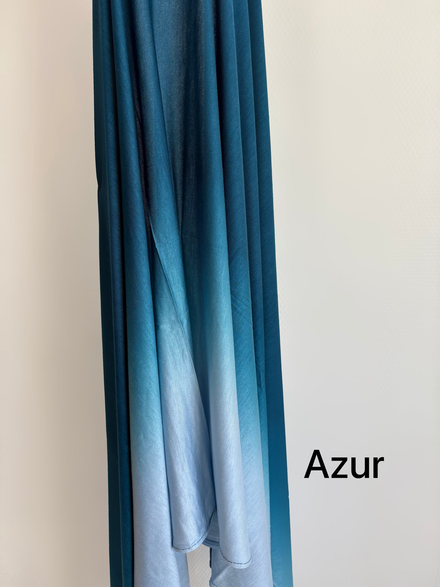 Hijab dégradé coton bicolore