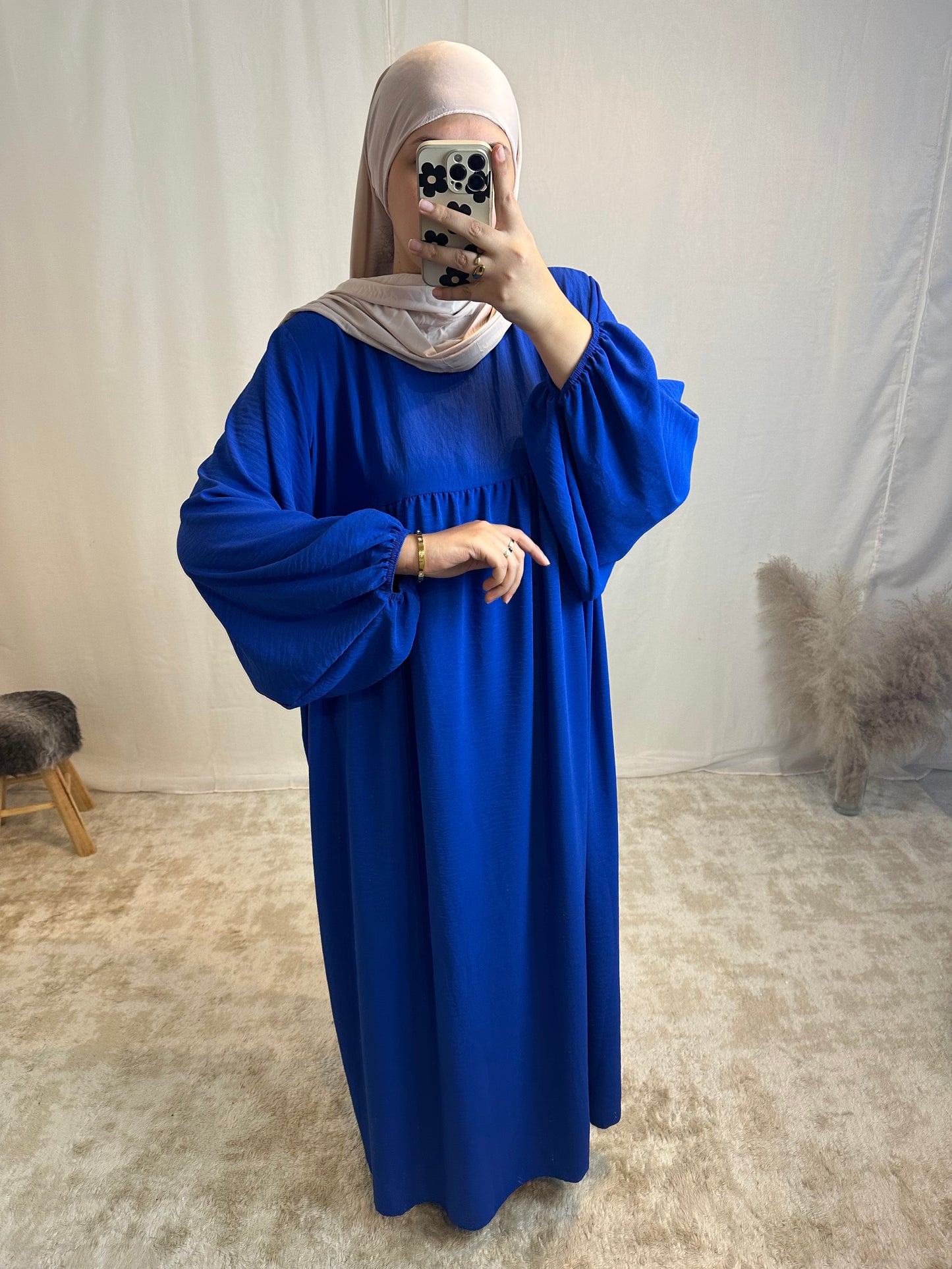 Abaya manches ballon «Salwa»