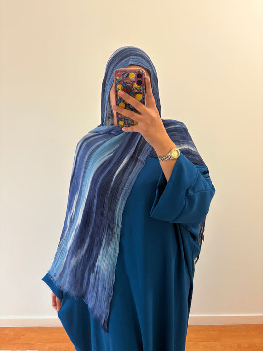 Hijab modal drapé