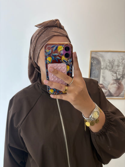 Hijab Carré en viscose à strass