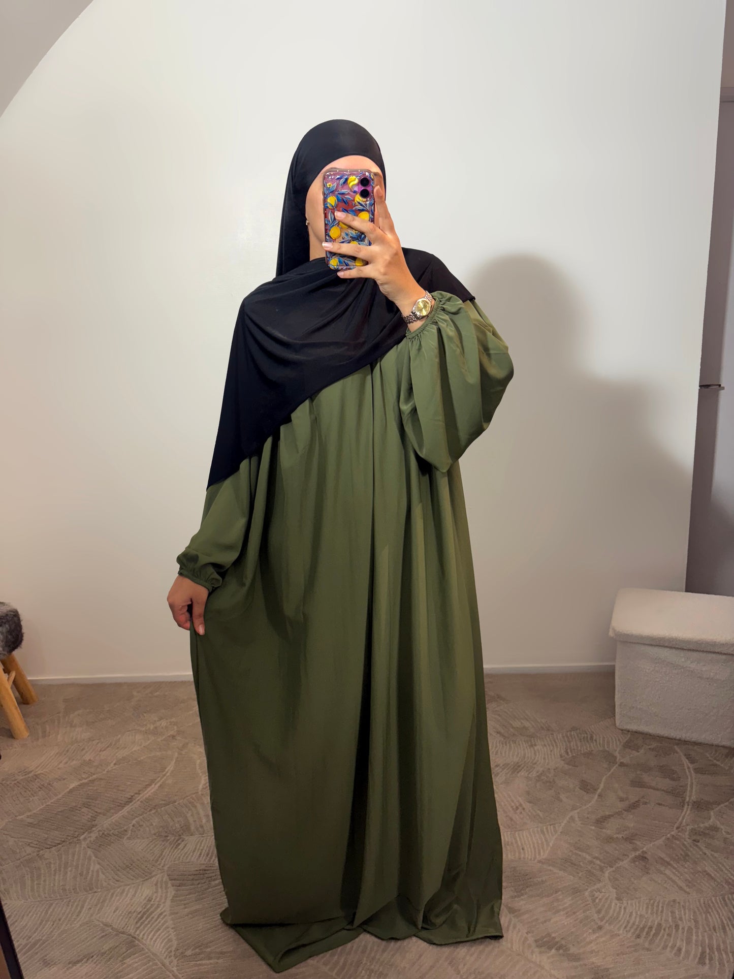 Abaya manches ballons (GRANDE)