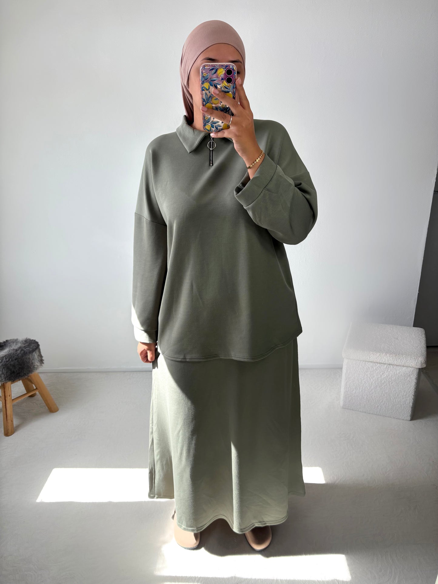 Ensemble jogging jupe