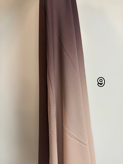 Hijab Jersey plume bicolore