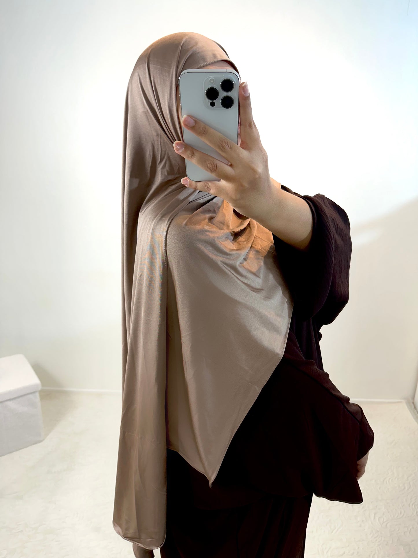 Hijab jersey premium de luxe satinée