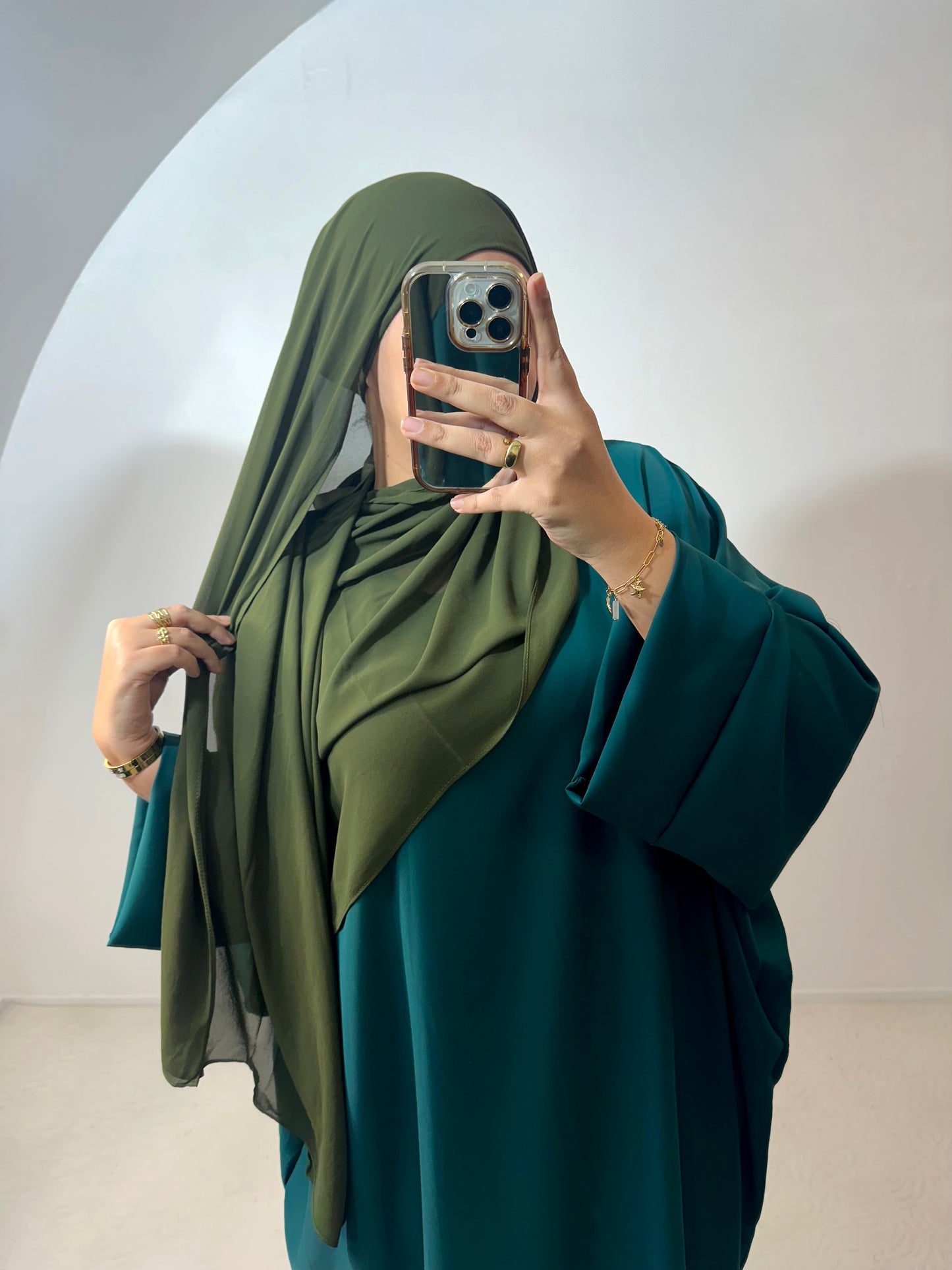 Hijab à enfiler mousseline