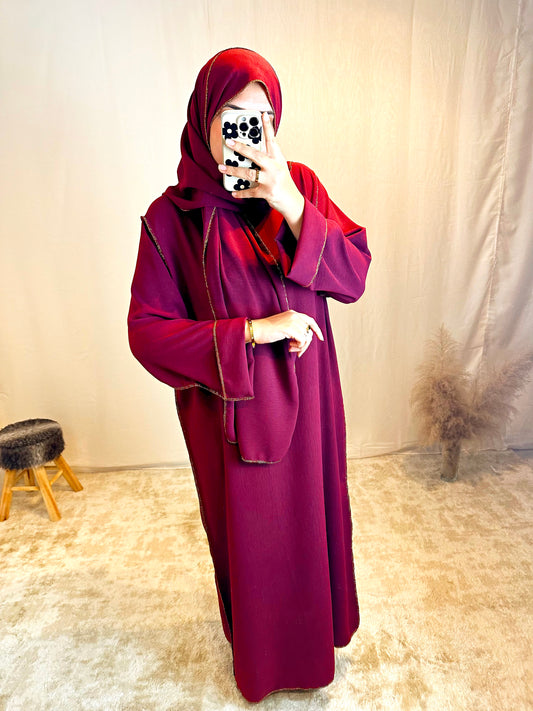 Abaya voile intégré "Sonia" jazz