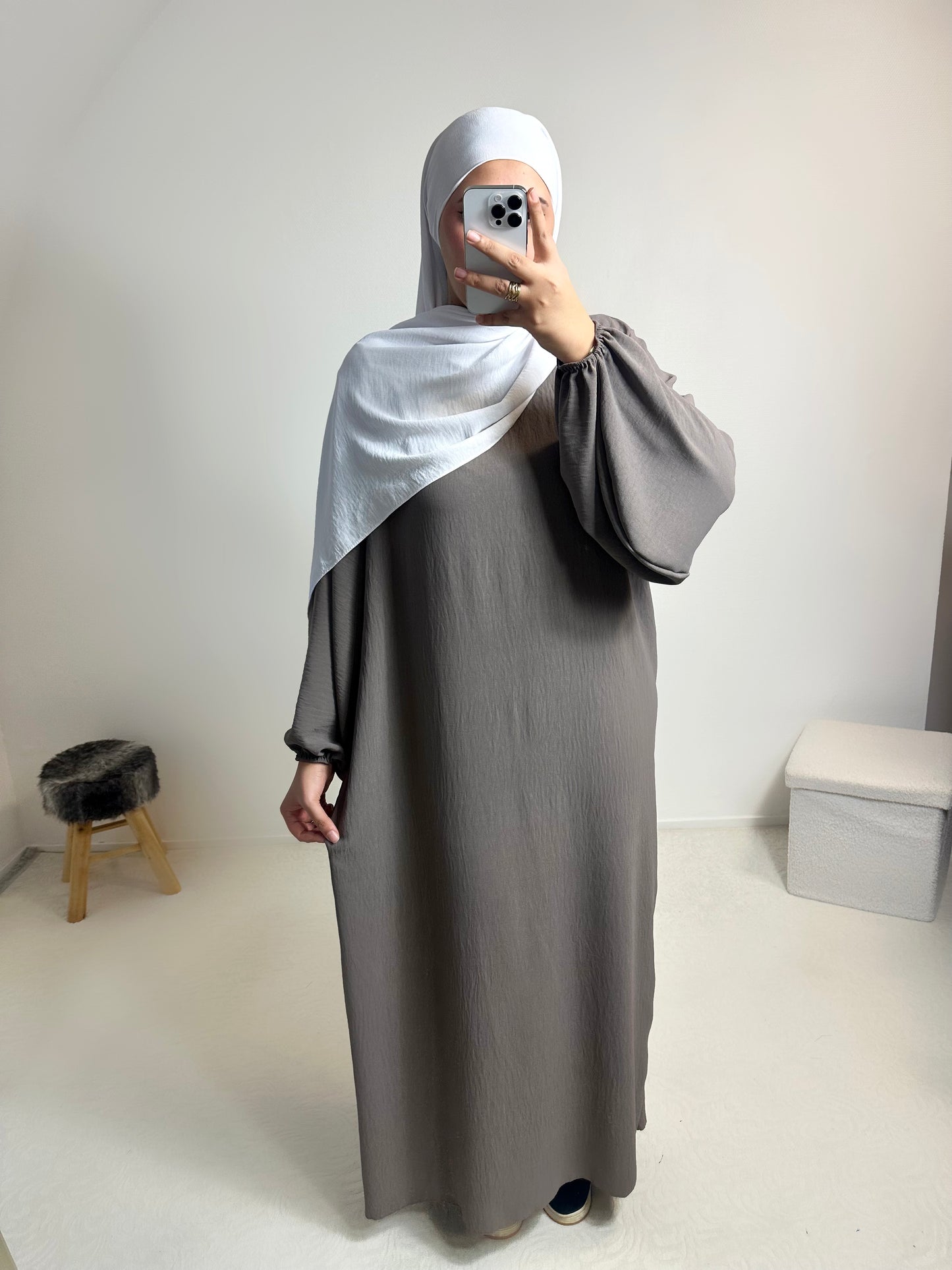 Abaya manches ballon «Safine»