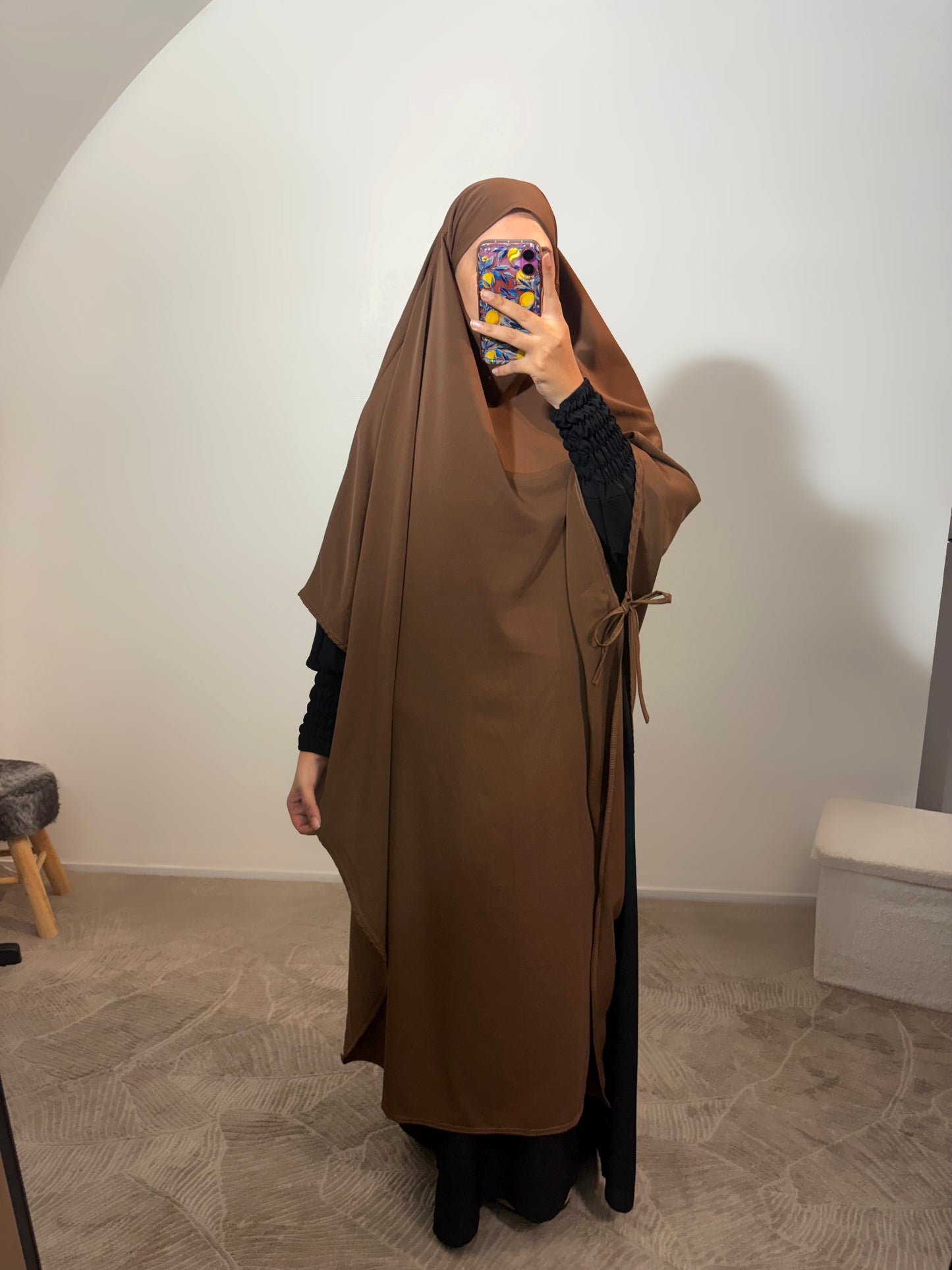 Khimar à lacet effet jilbab