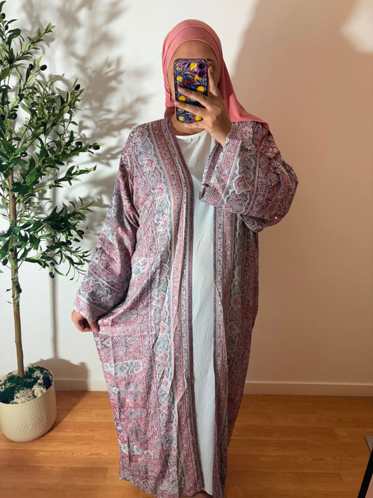 Kimono pashmina avec strass (Stock limité) T58