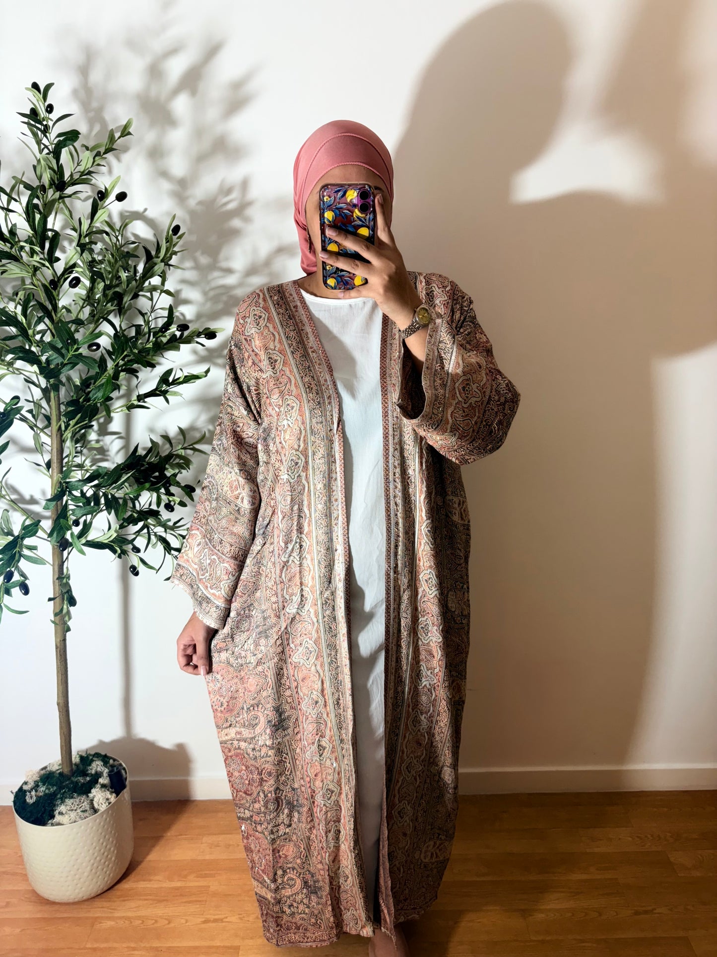 Kimono pashmina avec strass (Stock limité) T54