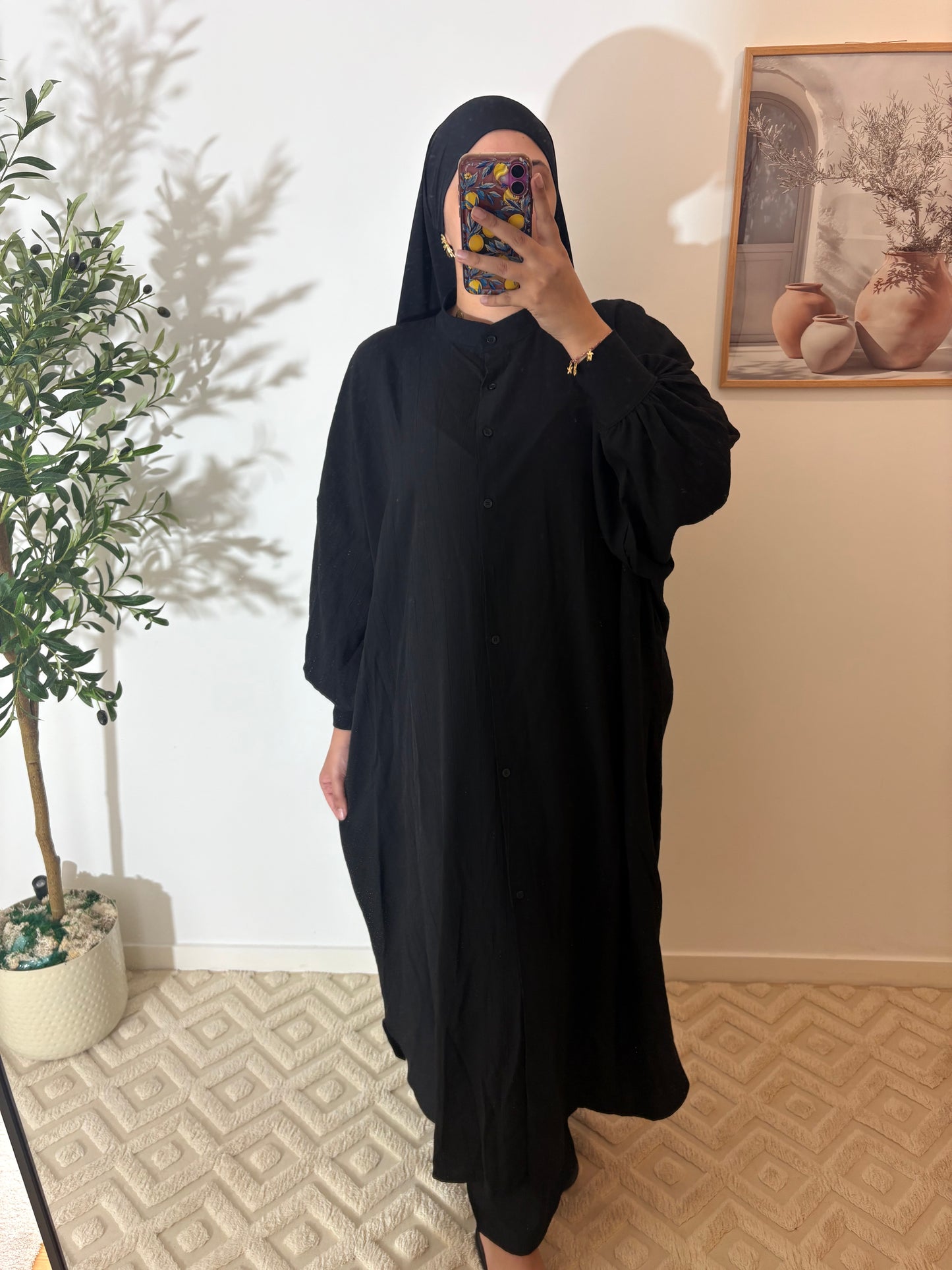 Ensemble Chemise effet lin