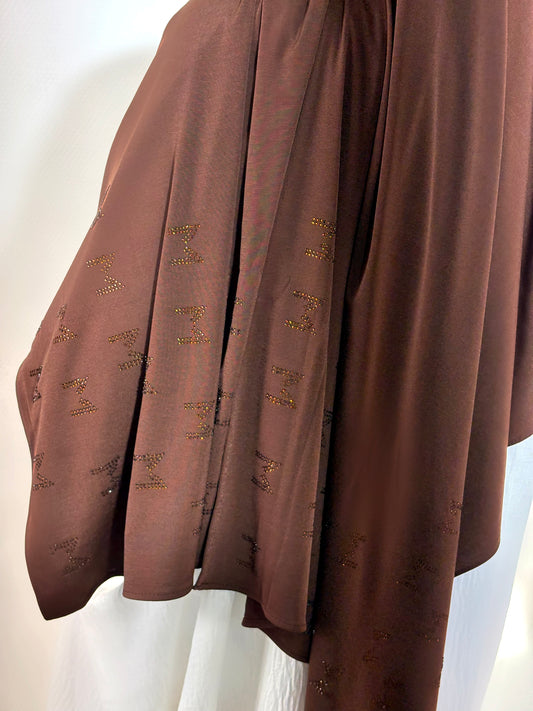 Hijab strass en jersey premium de luxe (dupe M)