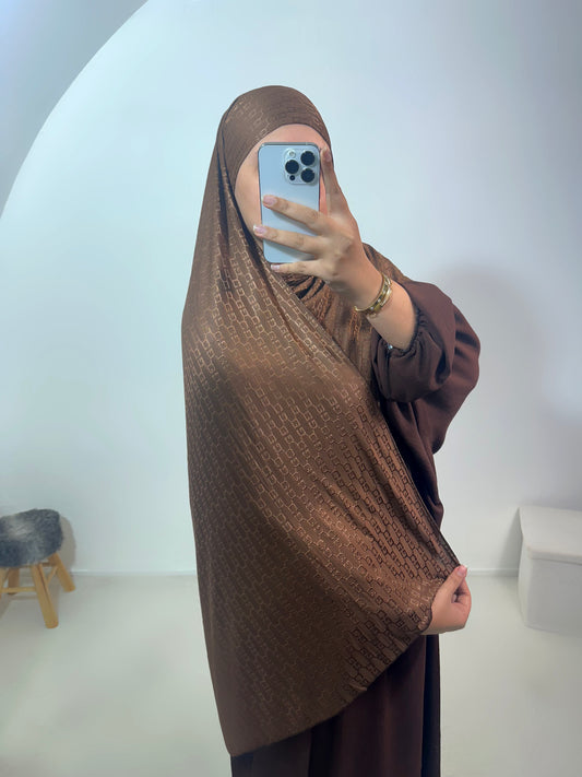 Hijab à nouer à motif