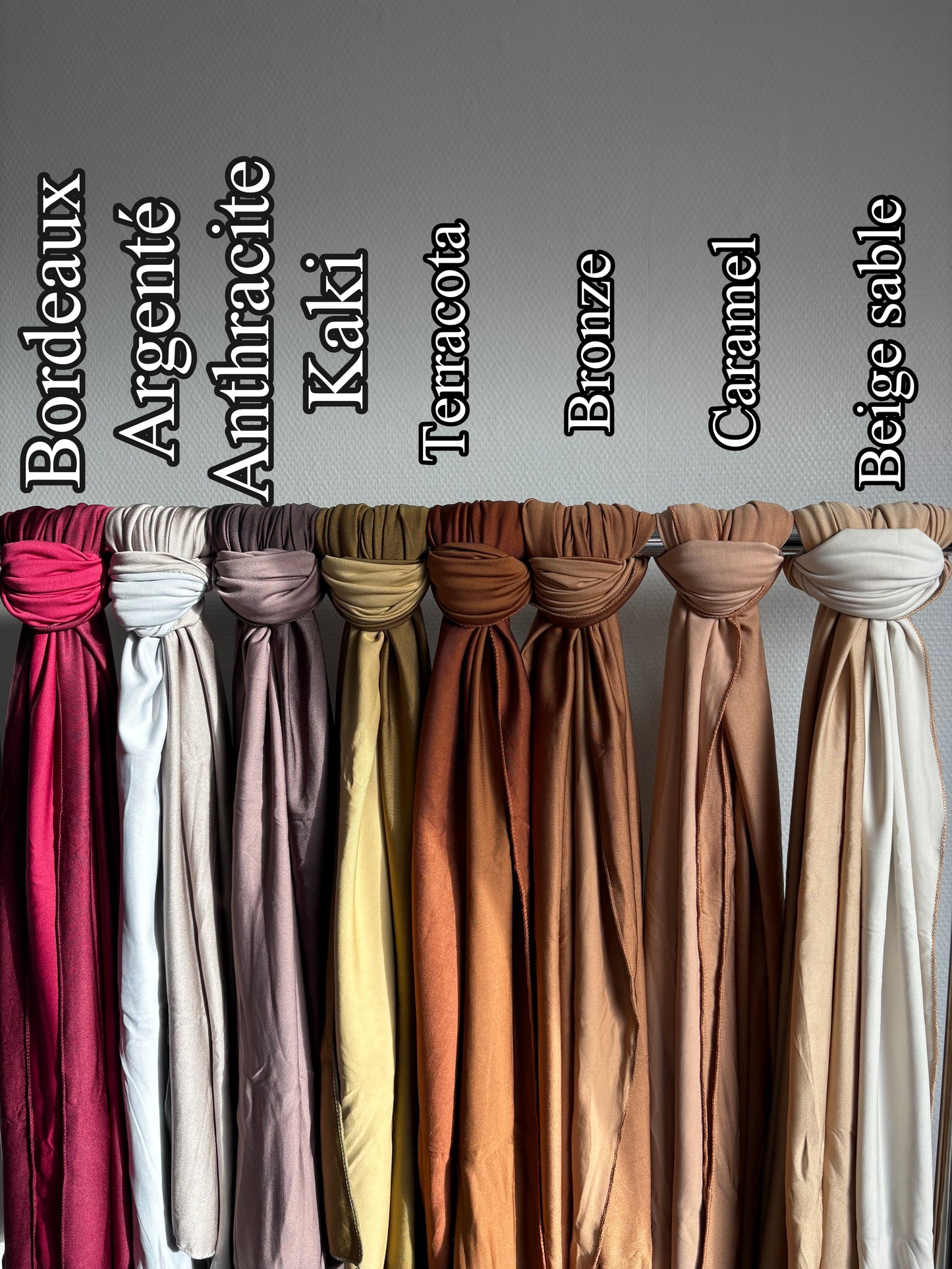 Hijab double face jersey satiné