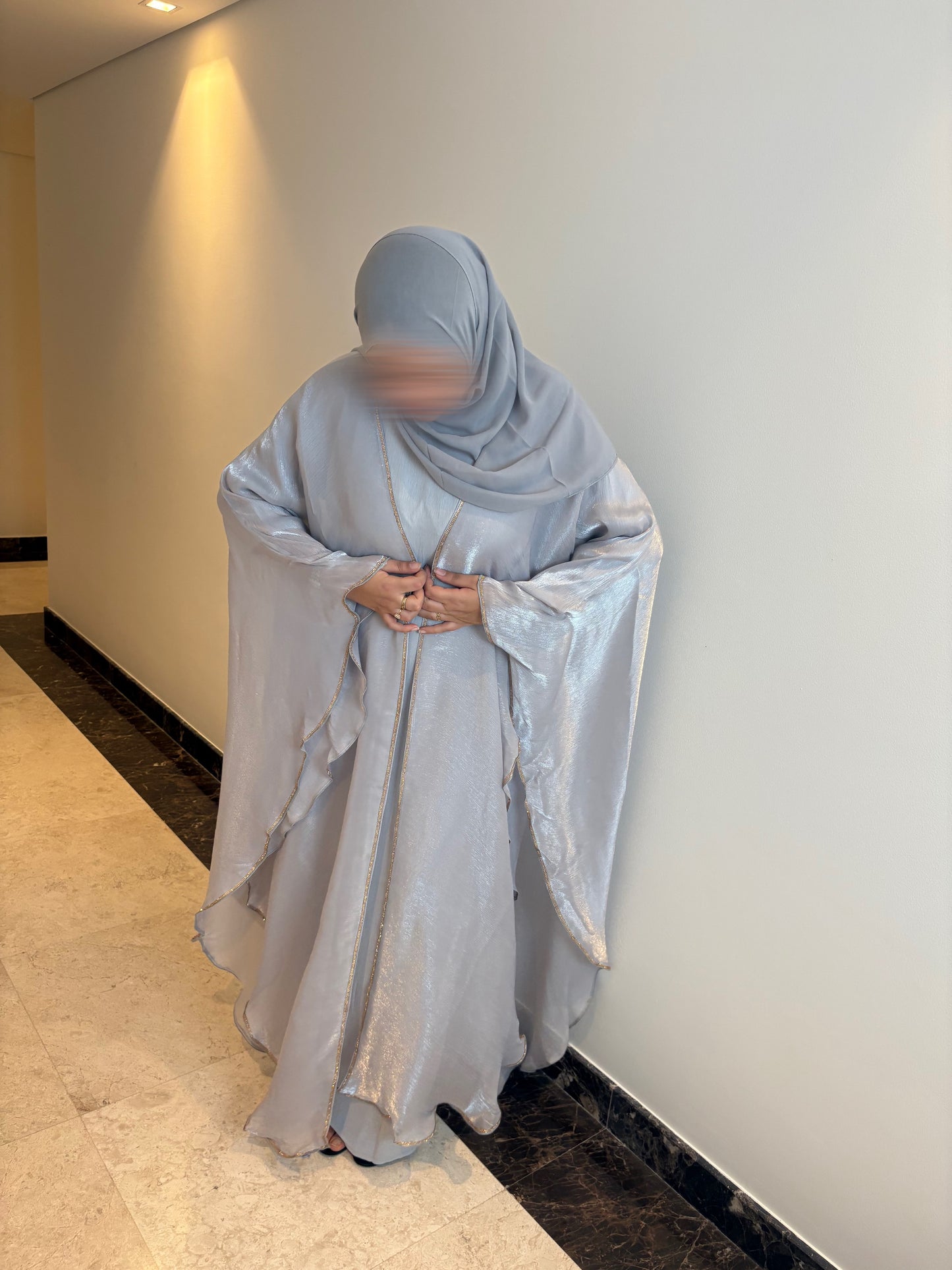 Kimono + Sous robe + Hijab (Made in Dubai)