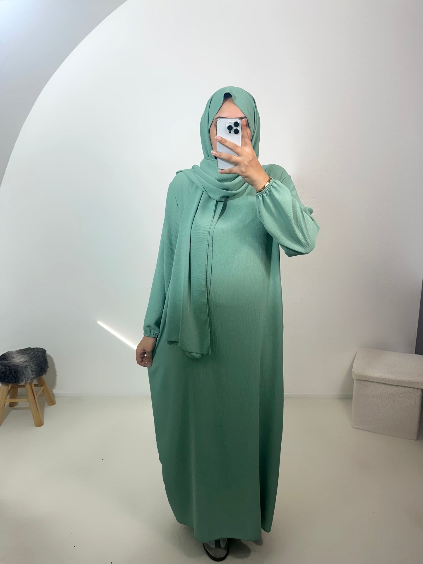 Abaya voile intégré Noura Jazz