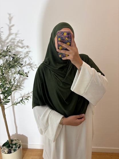 Khimar à enfiler en jersey premium