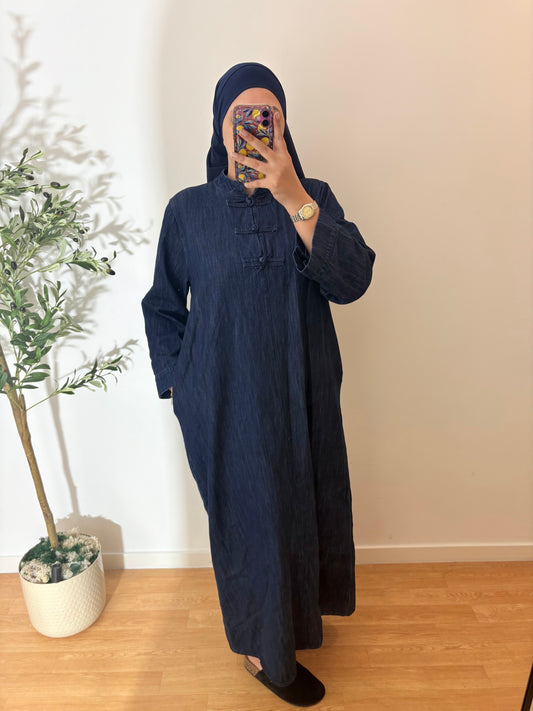 Robe en jean japandi
