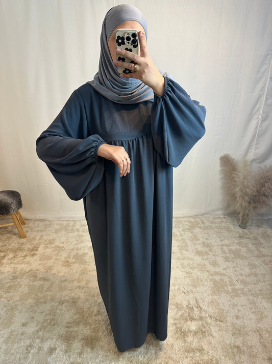 Abaya manches ballon «Salwa»