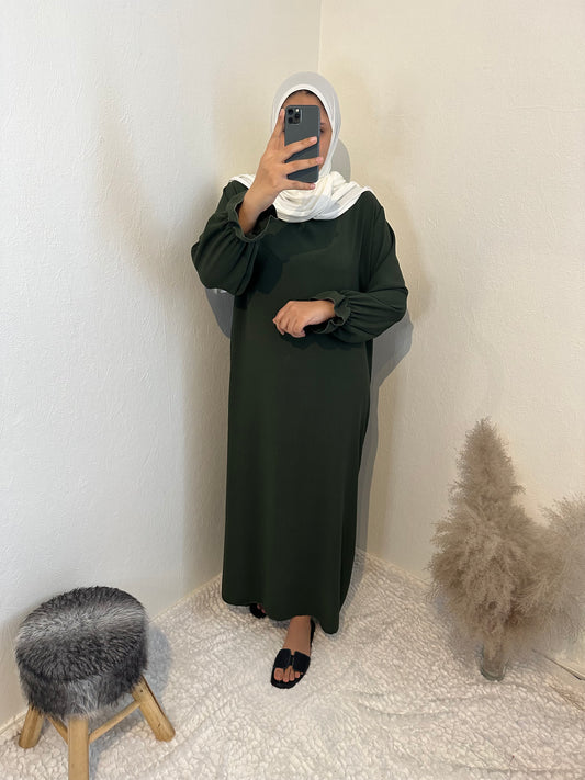 Abaya Manches tulipes "Emna"