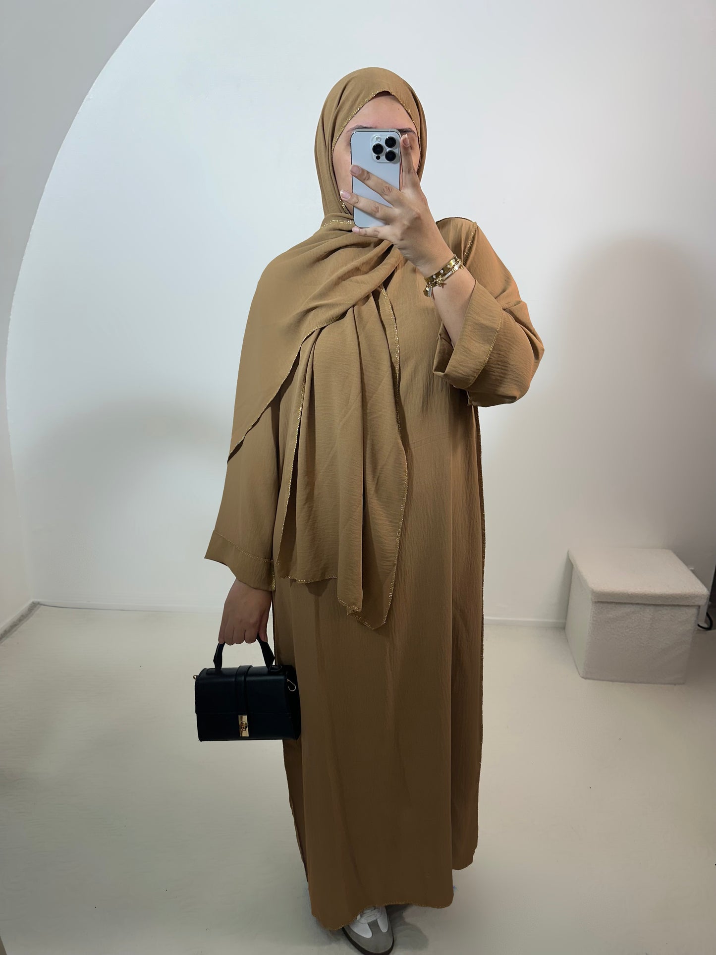 Abaya voile intégré "Sonia" jazz