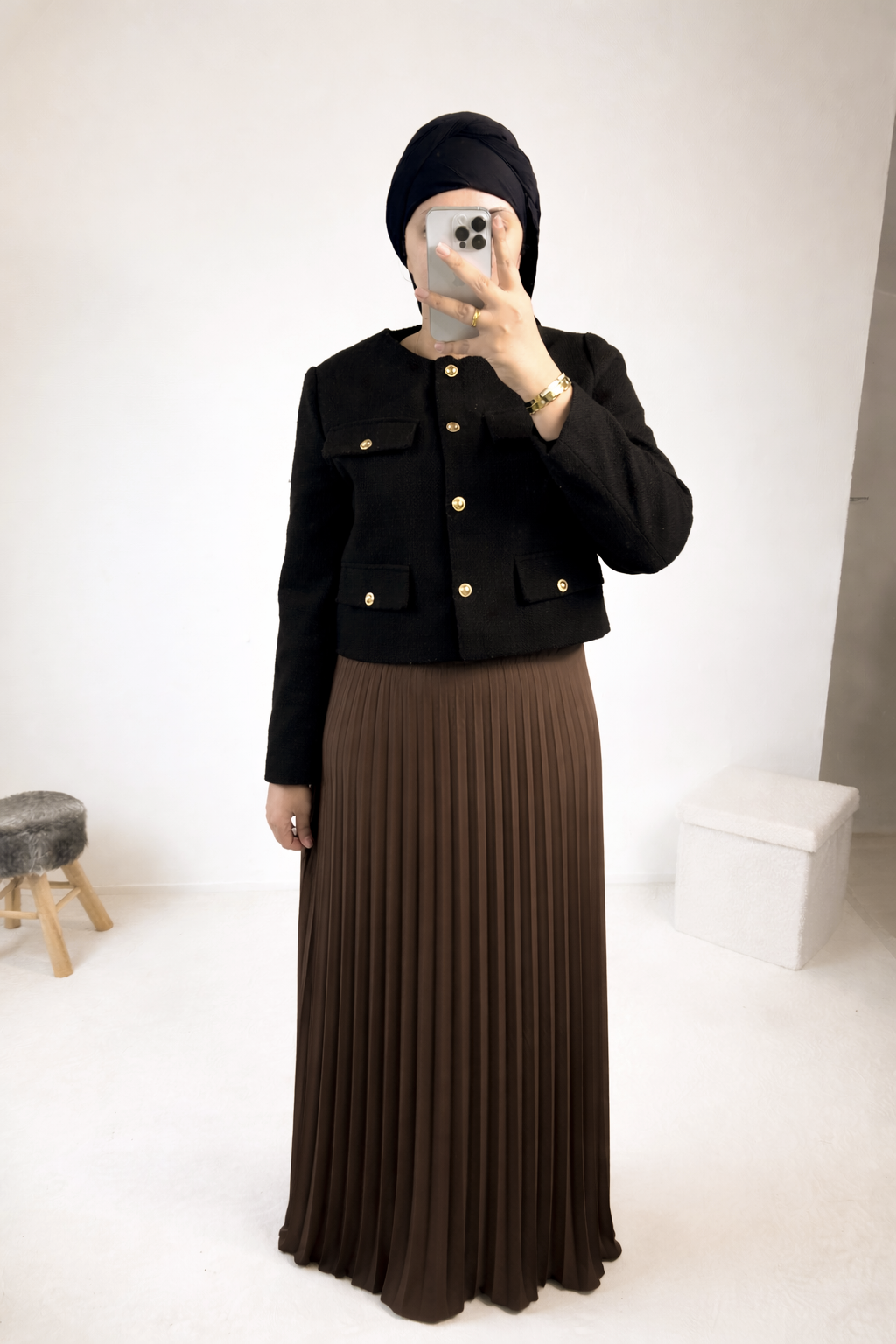 Jupe plissée vaporeuse