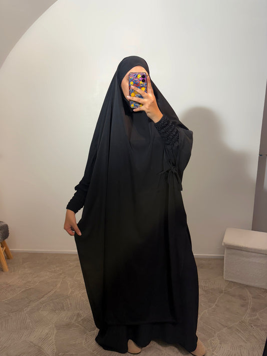 Khimar à lacet effet jilbab