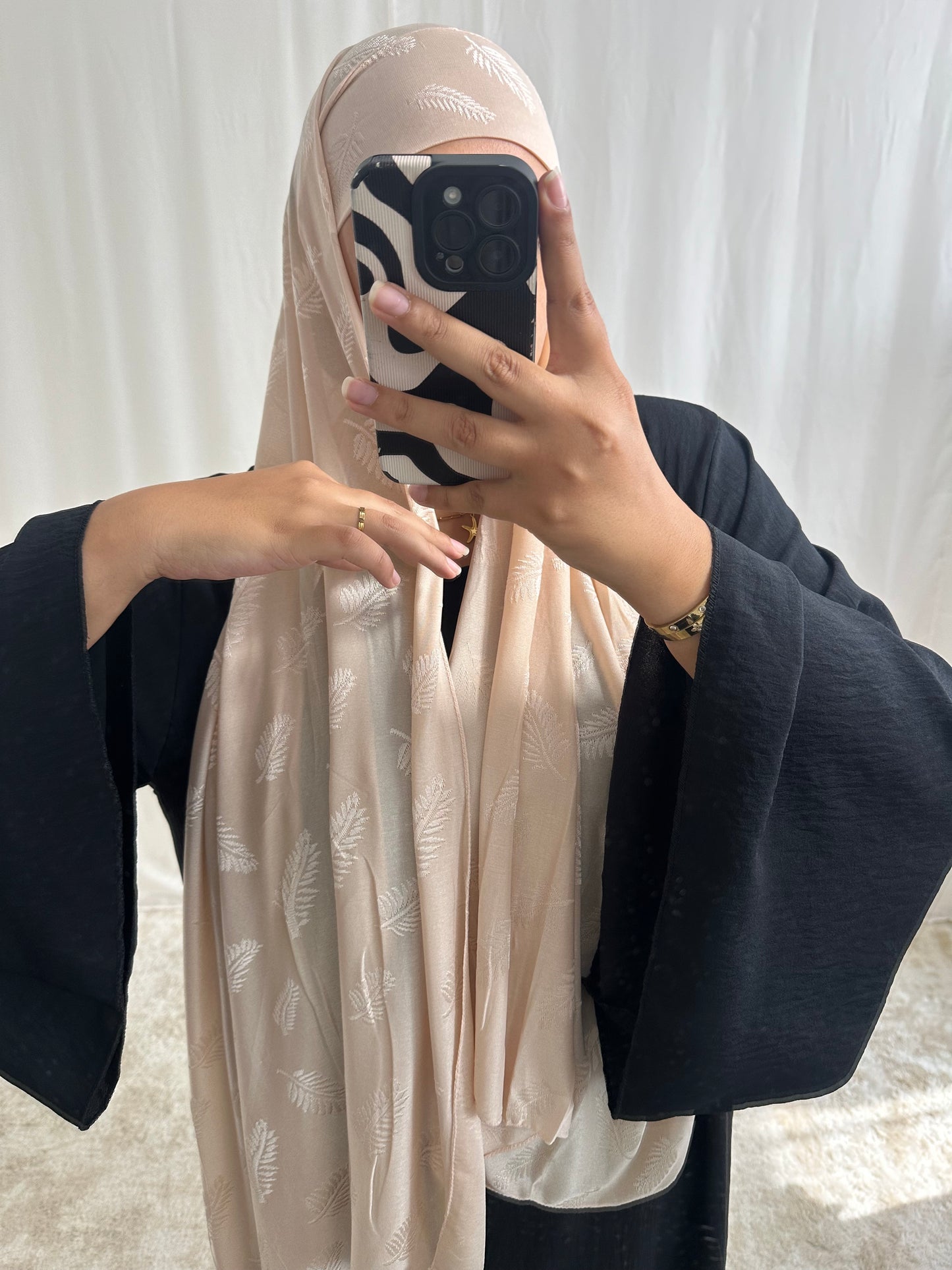 Hijab à nouer jersey premium à motif