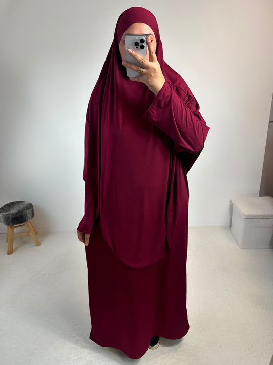 Abaya + Khimar jersey premium