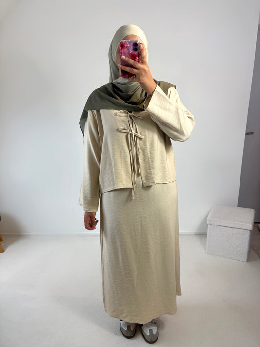 Ensemble abaya + gilet