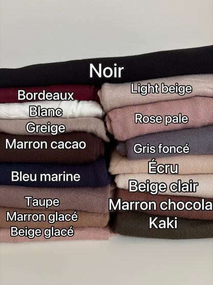 Hijab modal coton AIMANT avec bonnet intégré