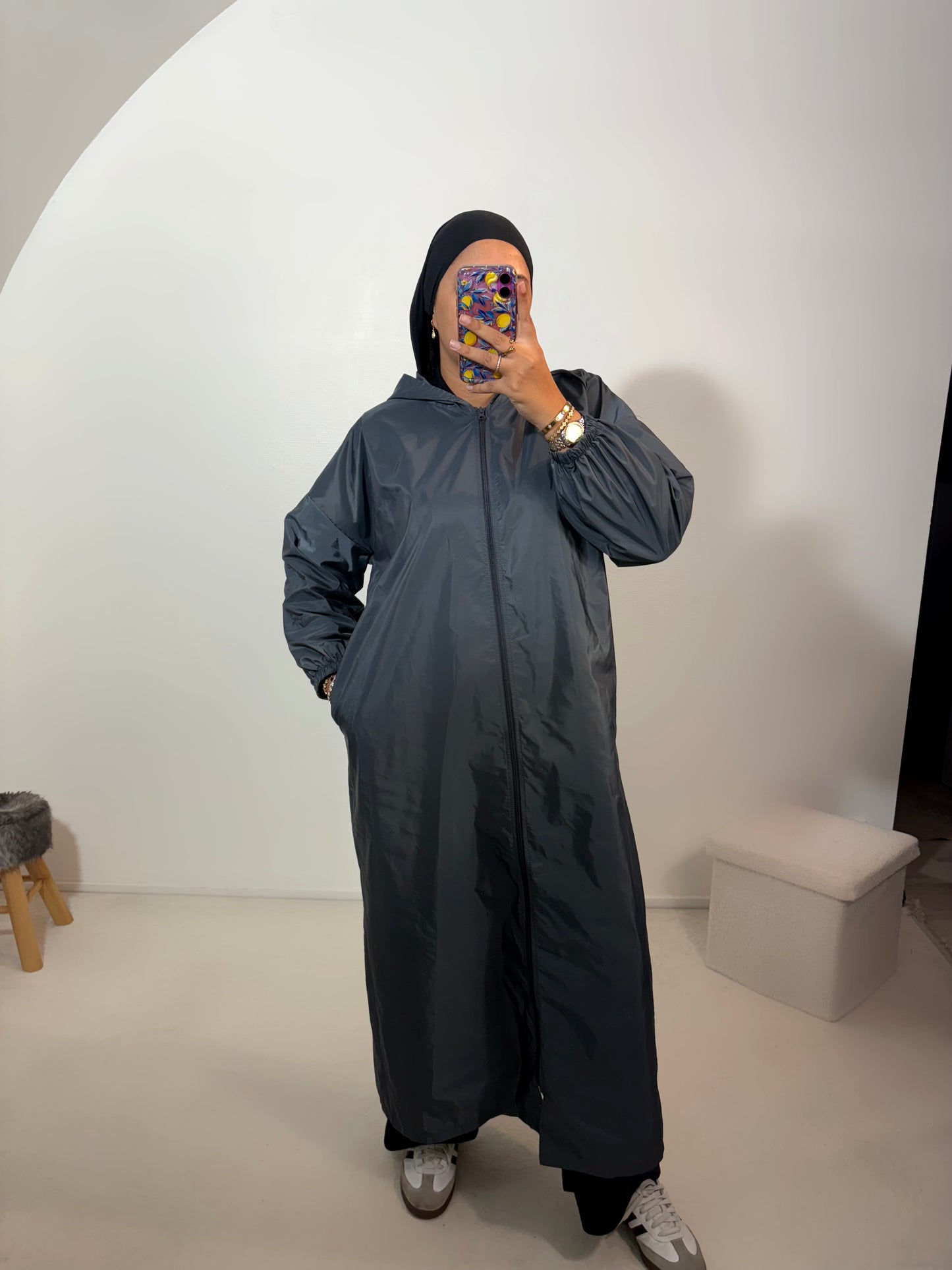 Parka à capuche longue