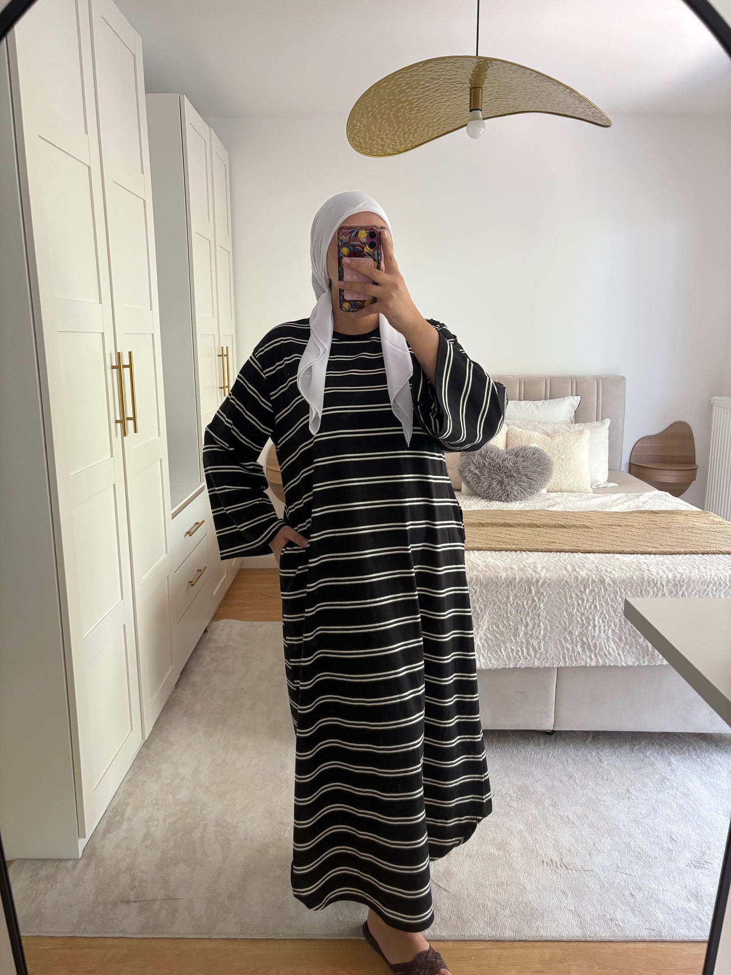 Robe t-shirt Rayée