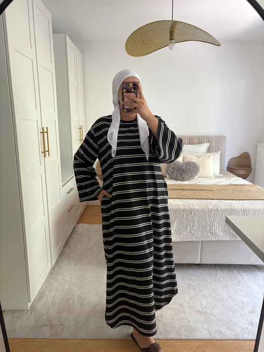 Robe t-shirt Rayée