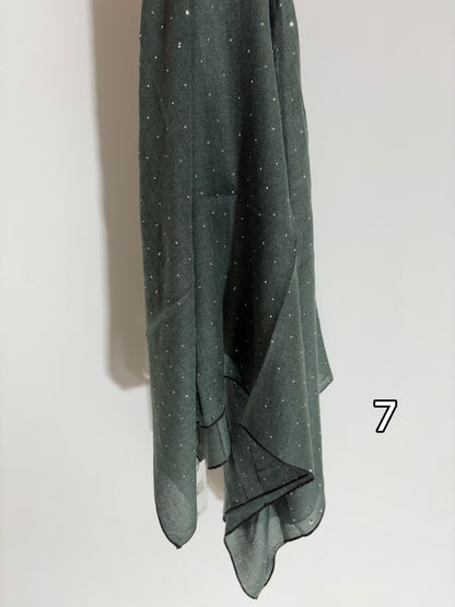 Hijab Carré en viscose à strass