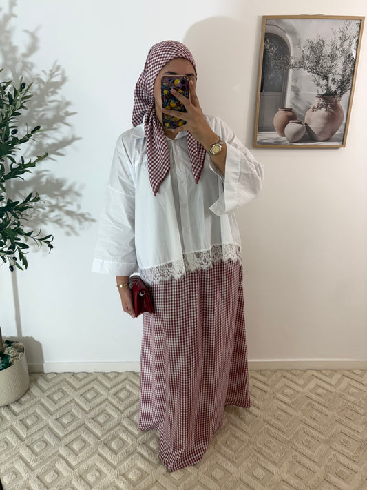 Jupe + hijab carré en jazz