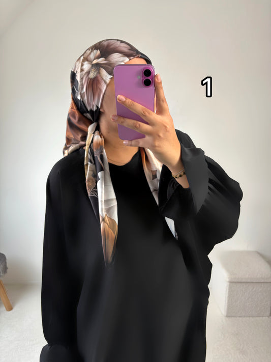 Hijab Carré de soie (110x110)