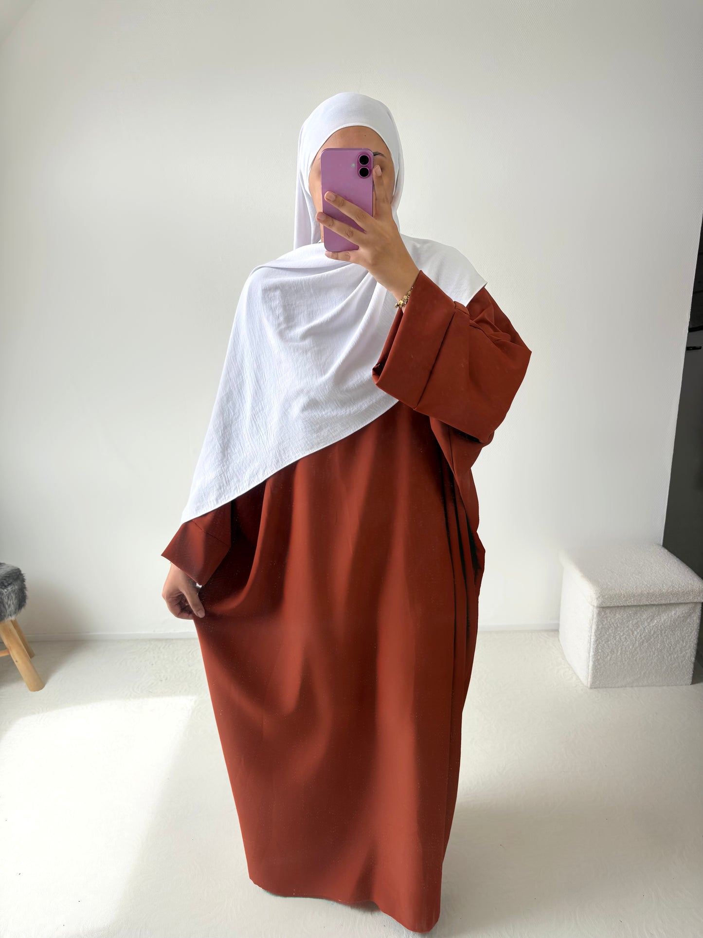 Abaya « Kenza » soie de médine