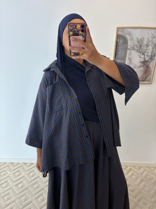 Chemise épaisse petits carreaux