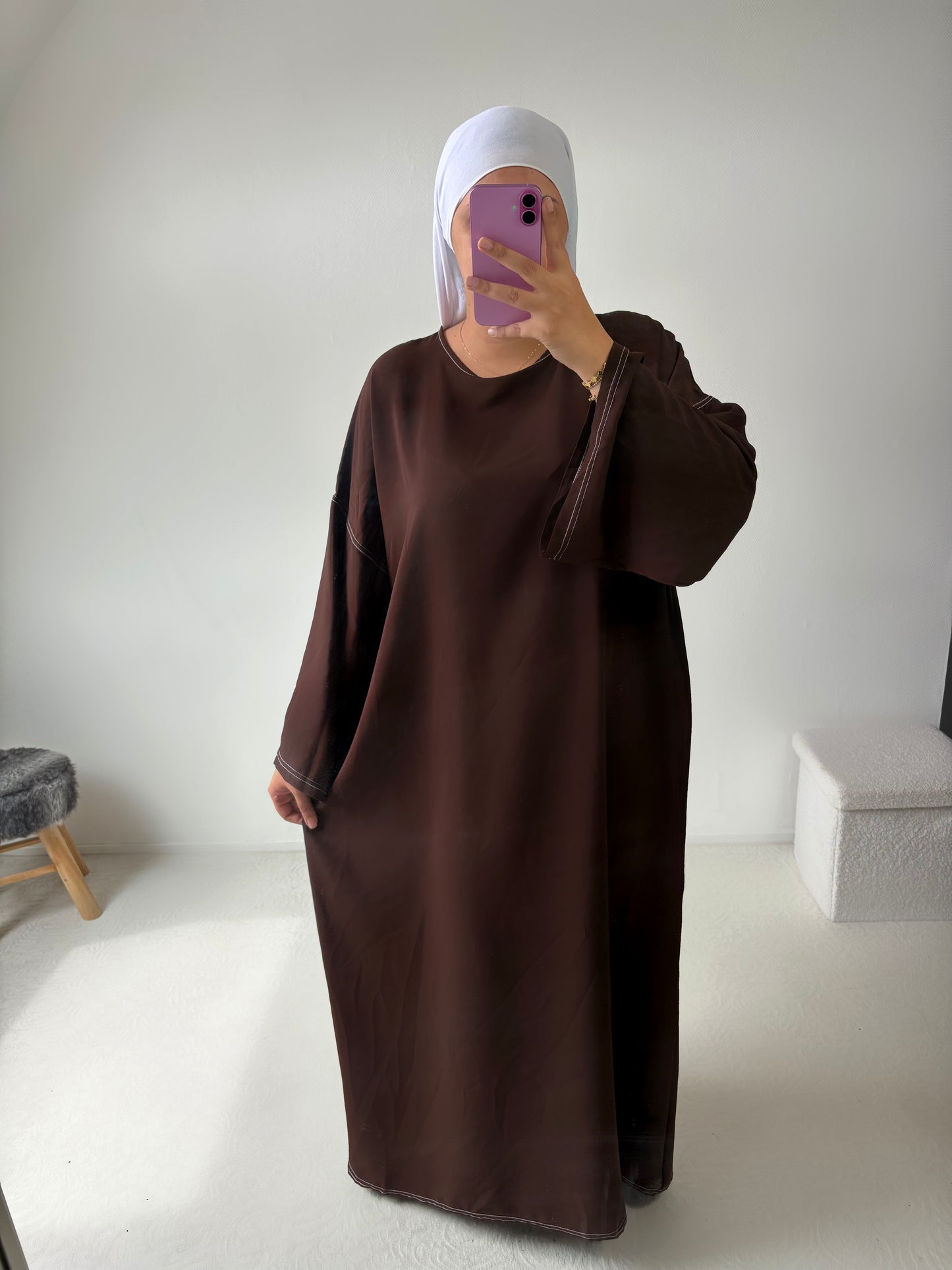 Abaya « Nora » soie de médine