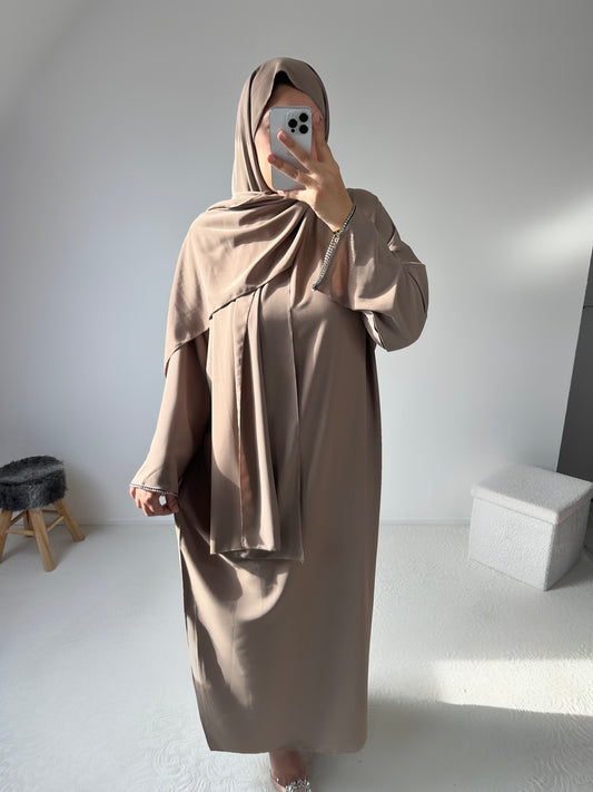 Abaya voile intégré "Alya" DEFAUT
